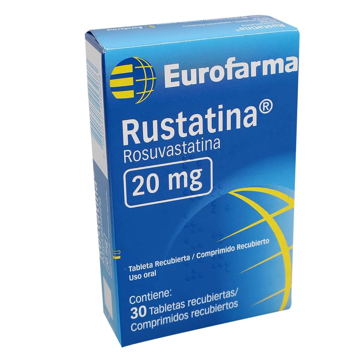 RUSTATINA 20MG CJA X 30TAB CAJA X 30 TABLETAS (ROSUVASTATINA CALCICA 20MG)