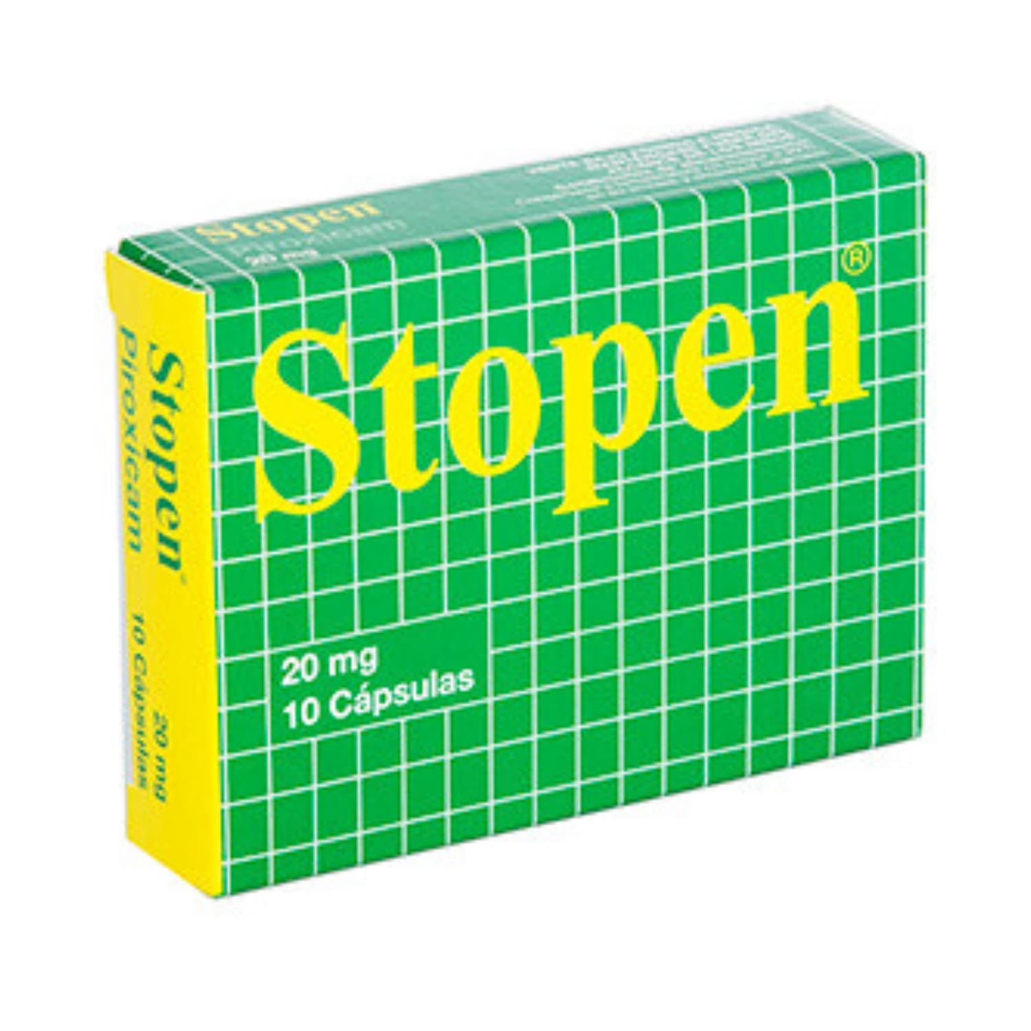 STOPEN 20MG CJA X 10CAP CAJA X 10 TABLETAS (PIROXICAM 20MG)