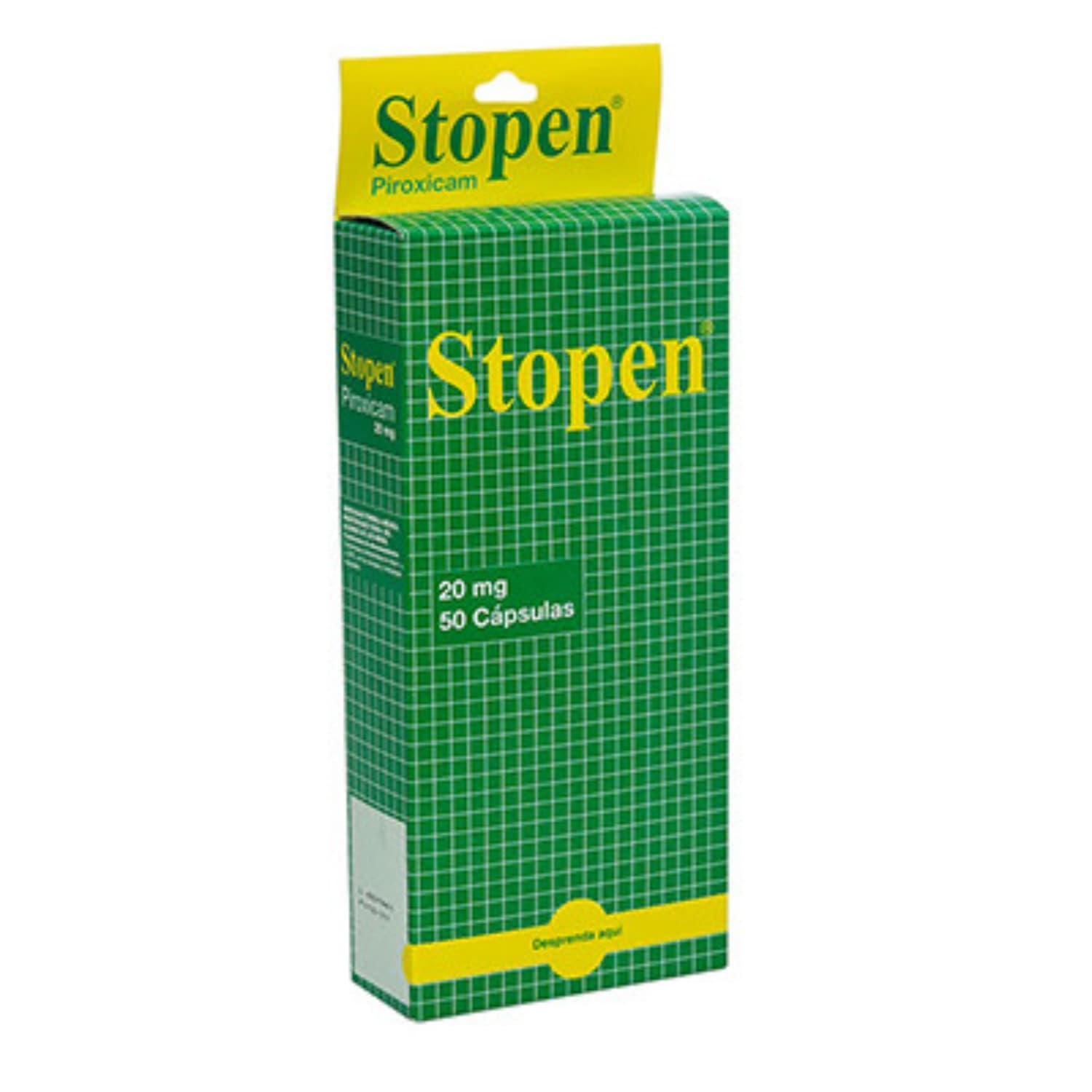 STOPEN 20MG CJA X 50CAP CAJA X 50 TABLETAS (PIROXICAM 20MG)
