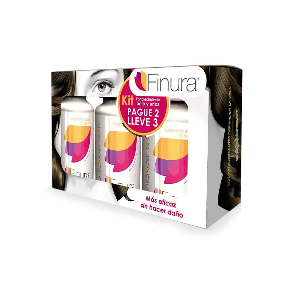 KIT FINURA FCO X 60 TAB CAJ X 3 FCO KIT