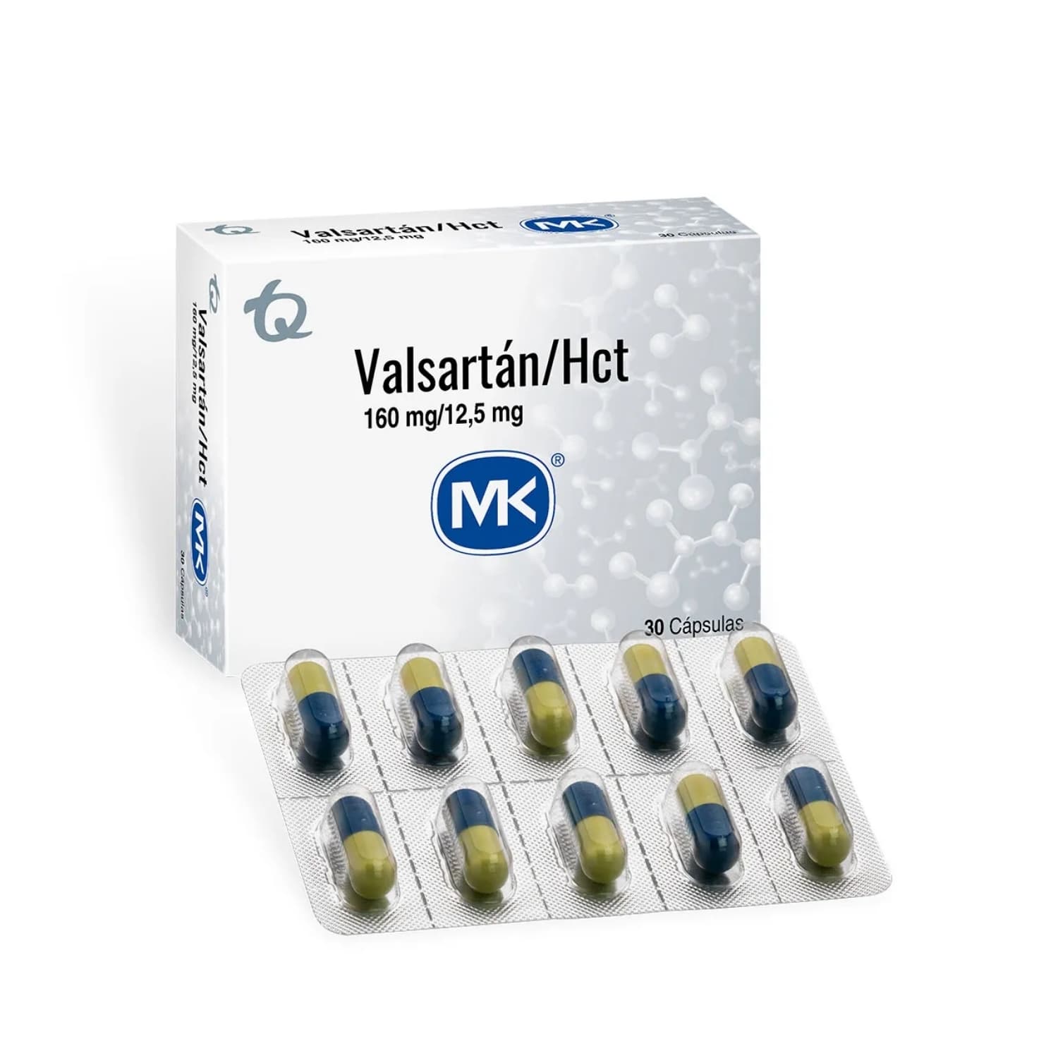VALSARTAN+HCT MK 160+12.5MG CJX30CAP CJX30CAP (VALSARTAN+HCT MK 160+12.5MG)
