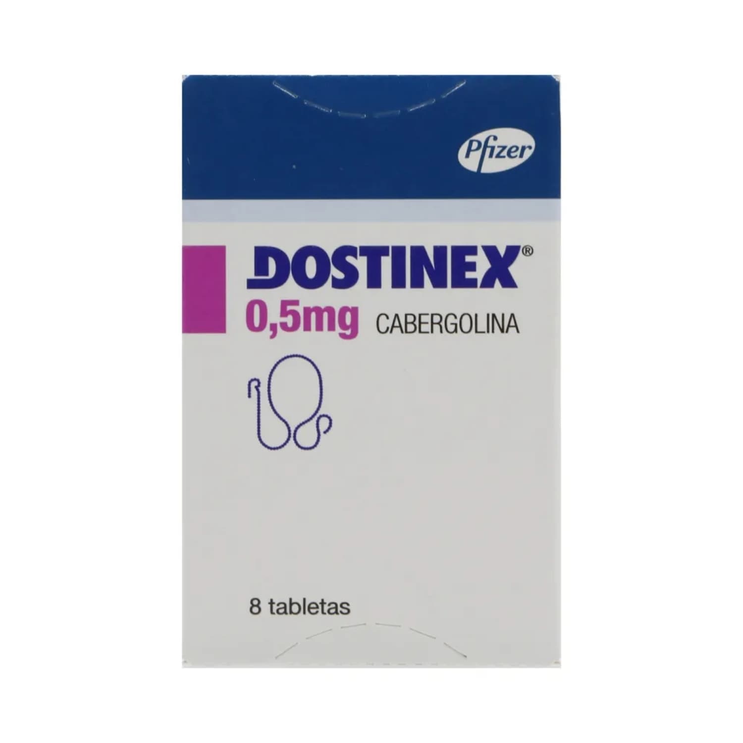 DOSTINEX 0.5MG X 8 TABLETAS CAJA X 8 TAB (CABERGOLINA)