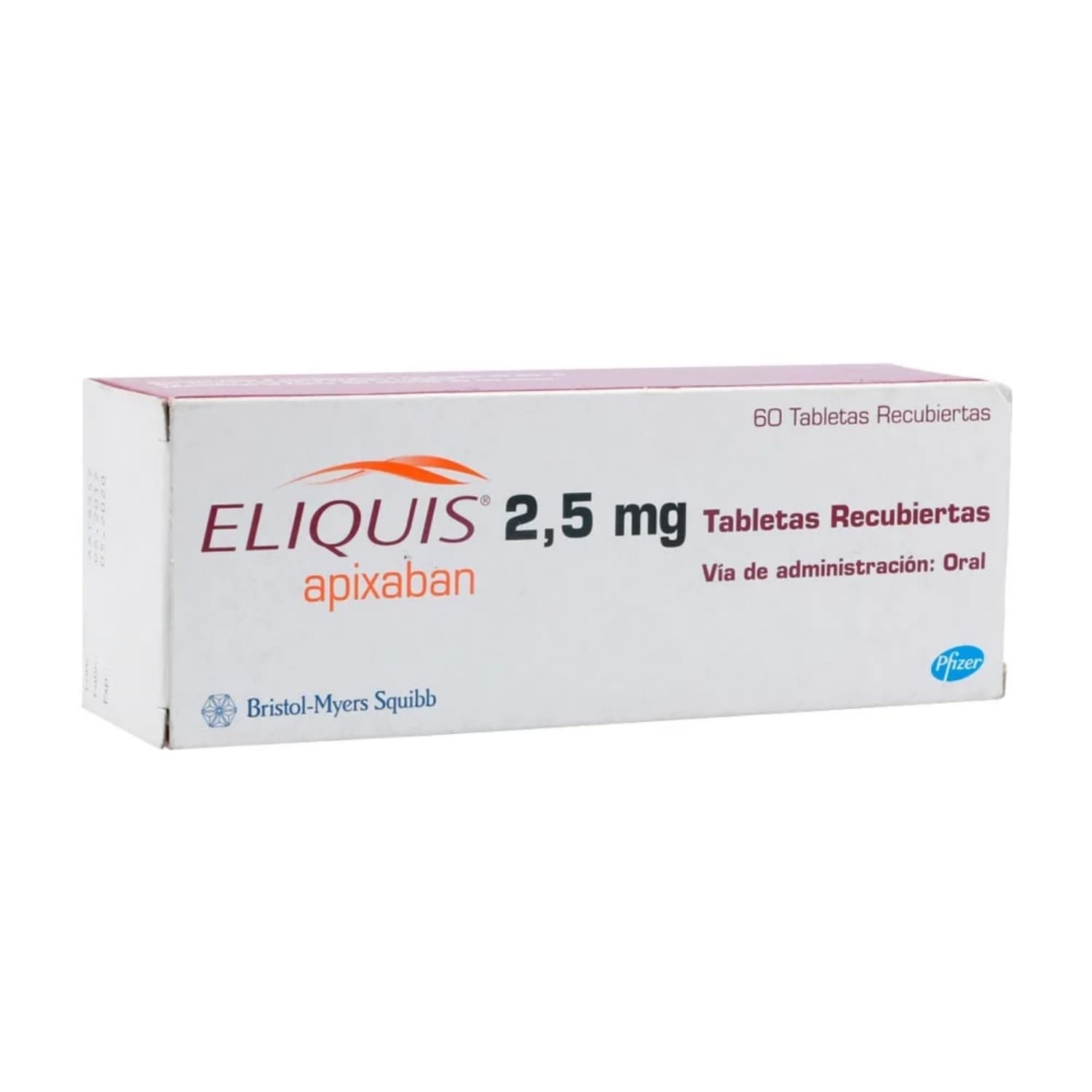 ELIQUIS 2,5MG X 60 TABLETAS CAJA X 60 TAB (APIXABAN)