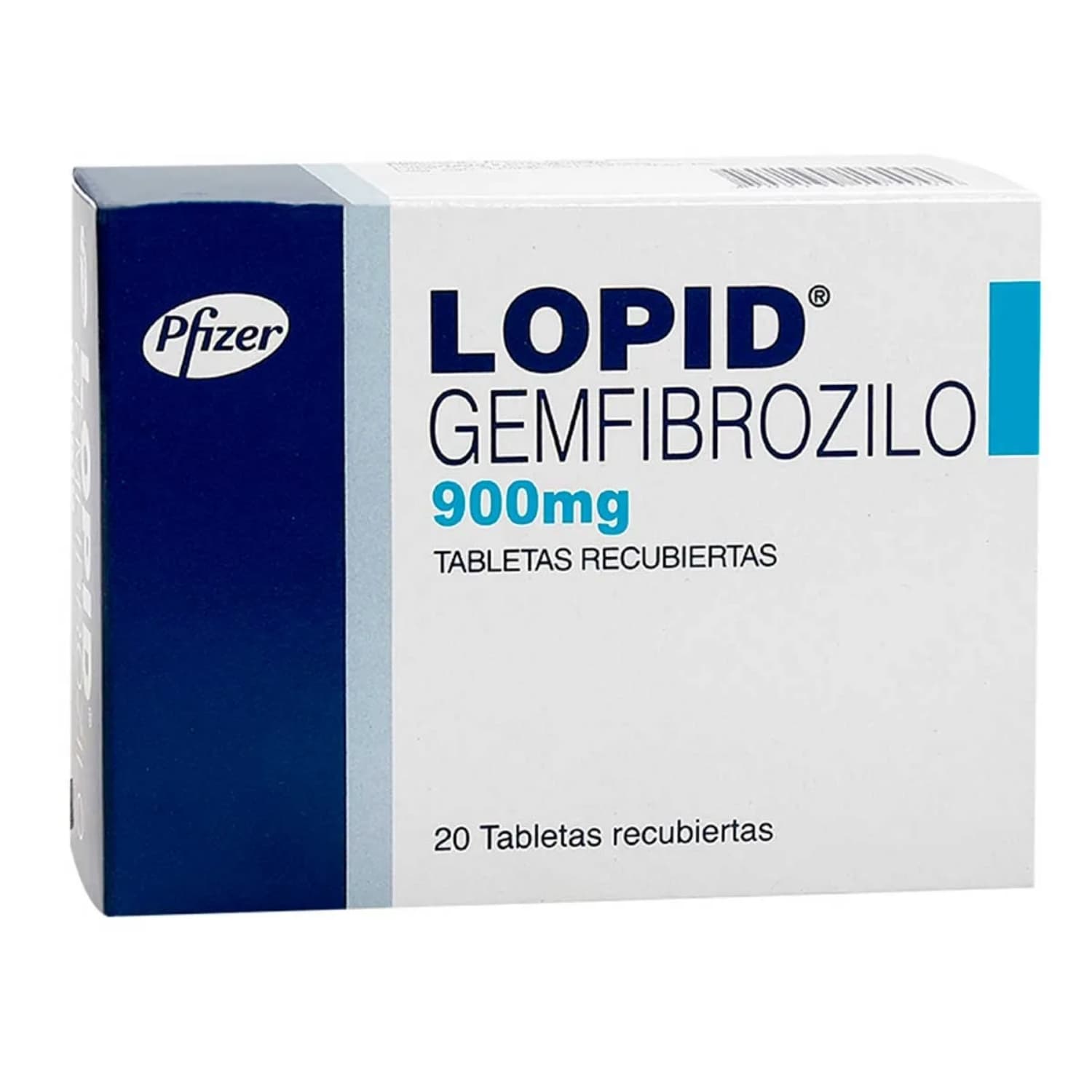LOPID 900MG X 20 TABLETAS CAJA X 20 TAB (GEMFIBROZILO)