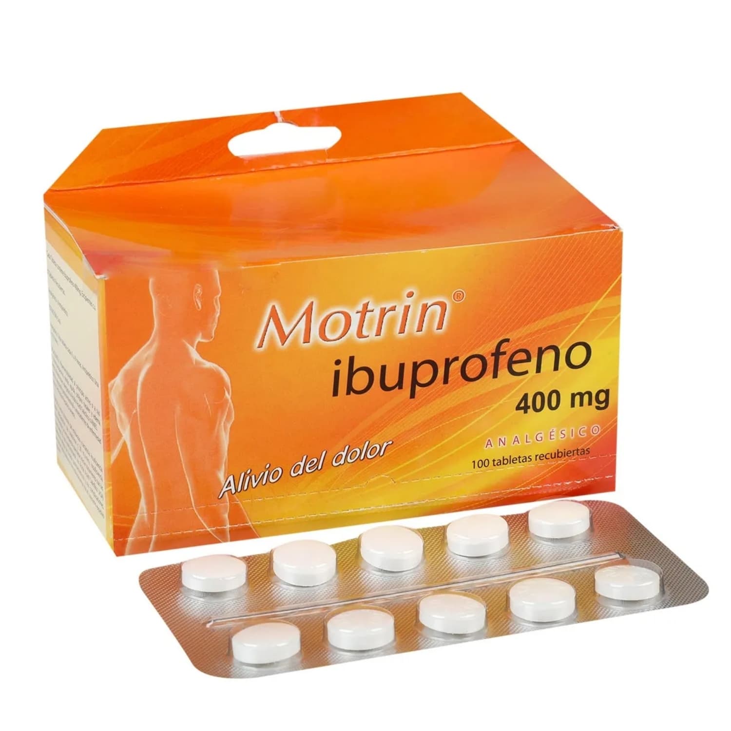 MOTRIN 400MG X 100 TABLETAS CAJA X 100 TAB (IBUPROFENO)