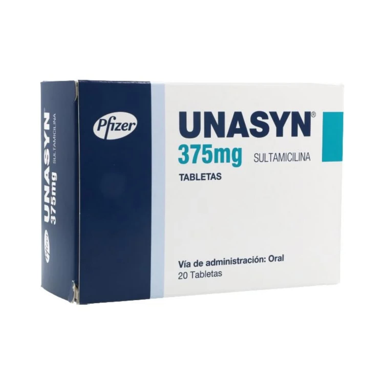 UNASYN 375MG X 20 TABLETAS CAJA X 20 TAB (SULTAMICILINA TOSILATO)