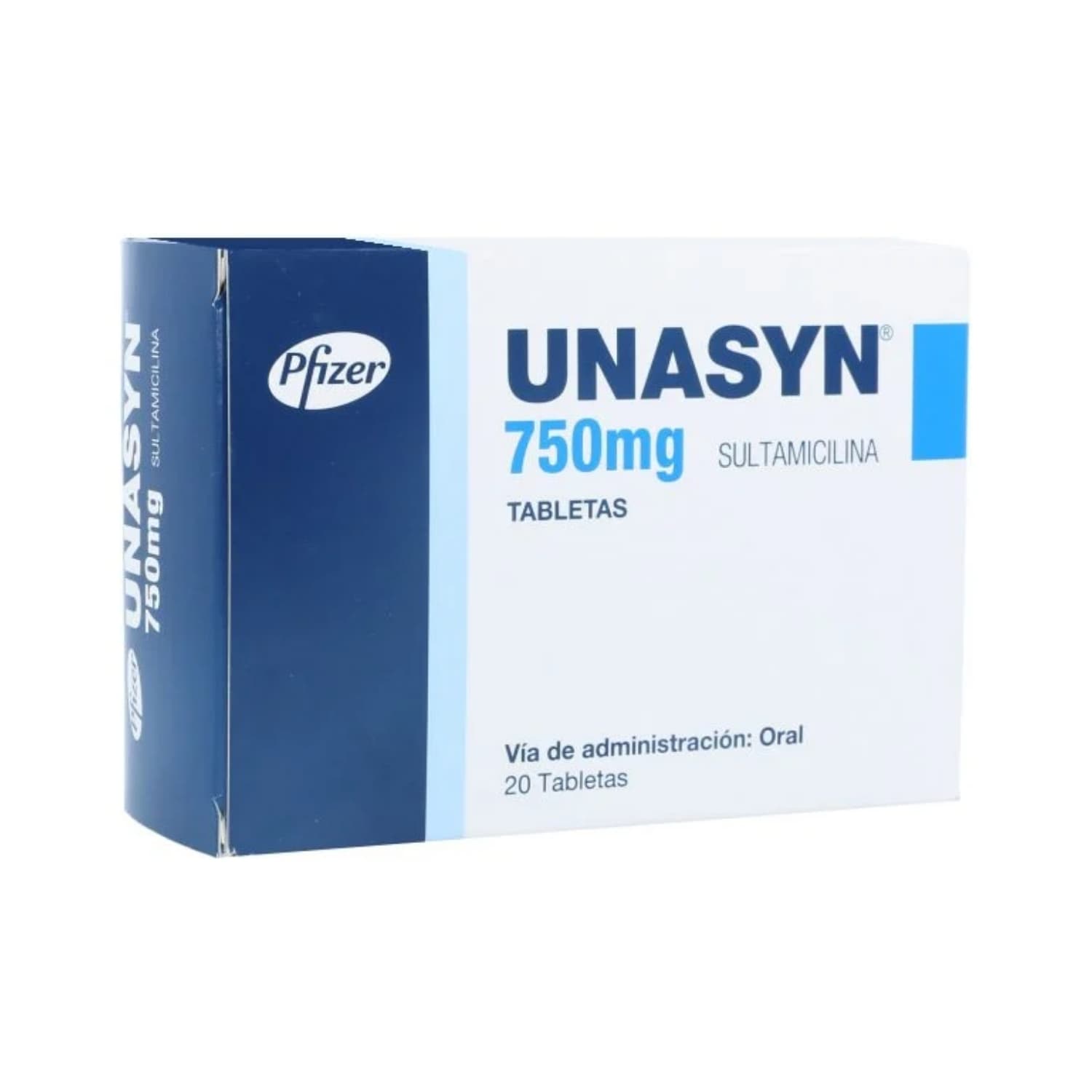 UNASYN 750MG X 20 TABLETAS CAJA X 20 TAB (SULTAMICILINA TOSILATO)