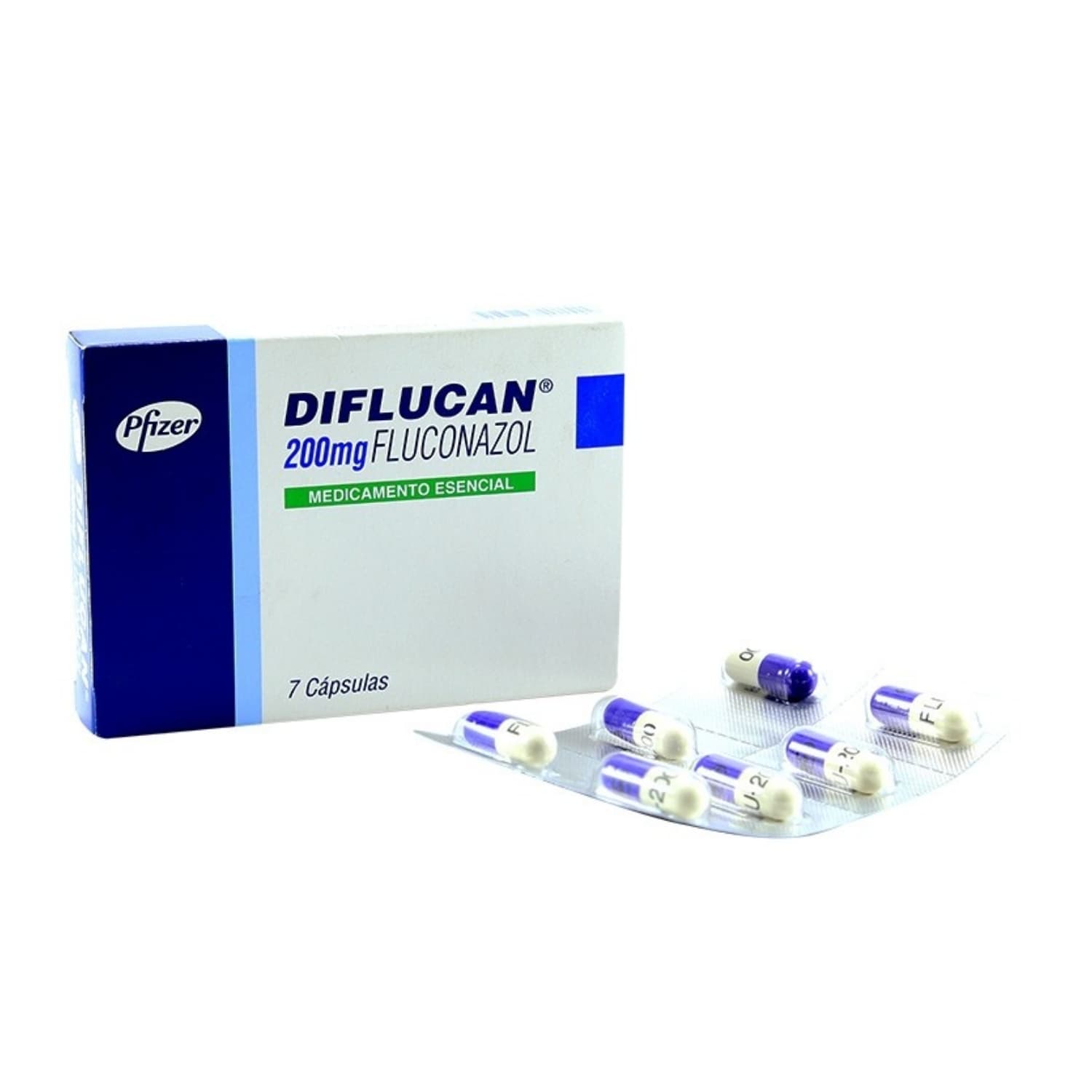 DIFLUCAN 200MG X 7 CAPSULAS CAJA X 7 CAP (FLUCONAZOL)