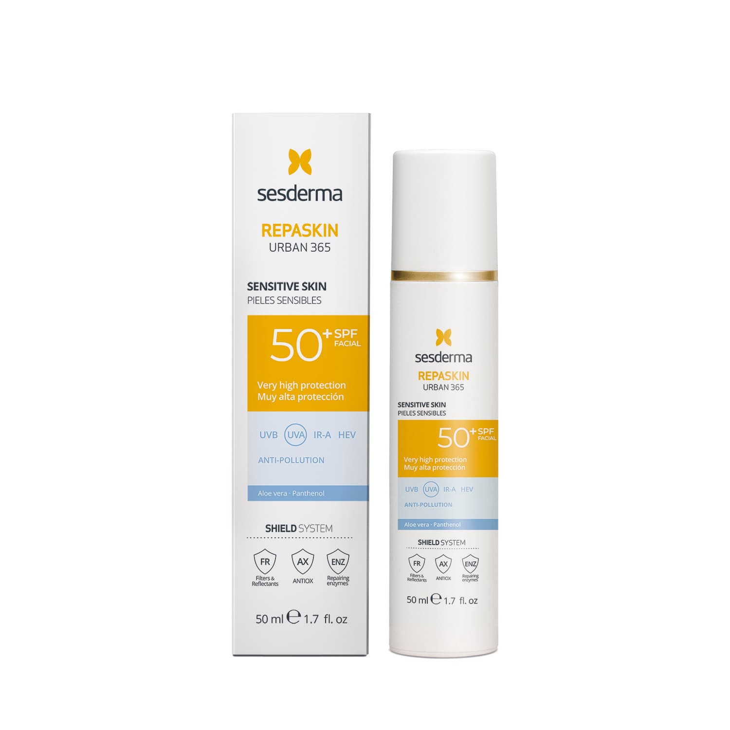 REPASKIN URBAN 365 PIEL SENSIBLE SPF50+ FRASCO X 50 ML ()
