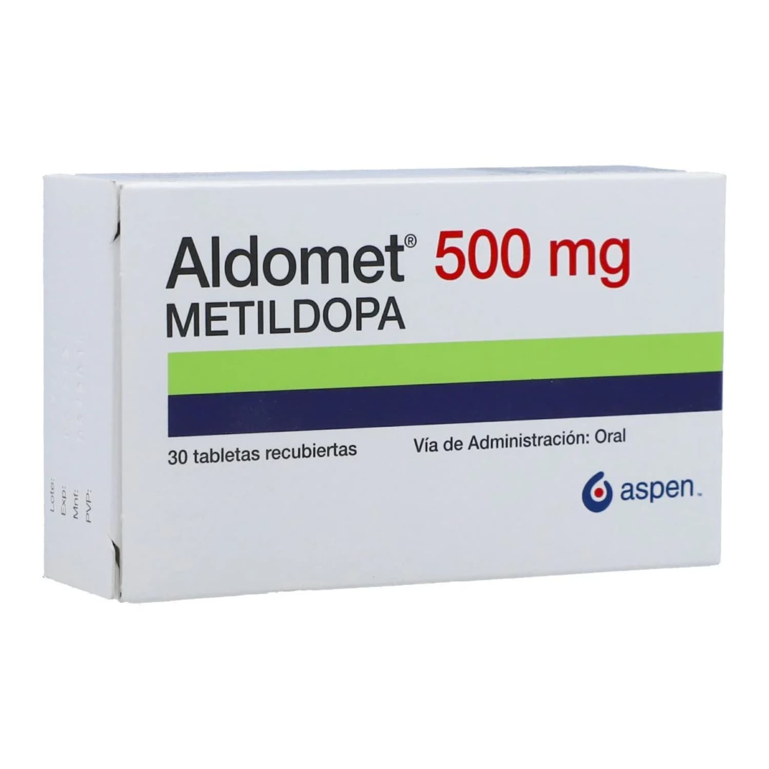 ALDOMET TABLETAS 500 MG X 30 TAB CAJ X 30 TAB (METILDOPA)