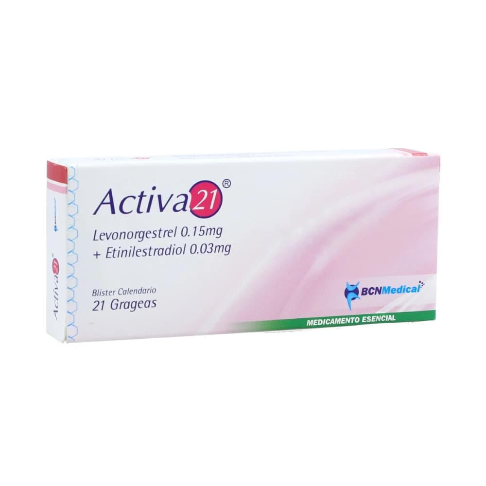 ACTIVA 21 0.18 MG X 21 GRAGEAS (ETINILESTRADIOL+LEVONORGESTREL)