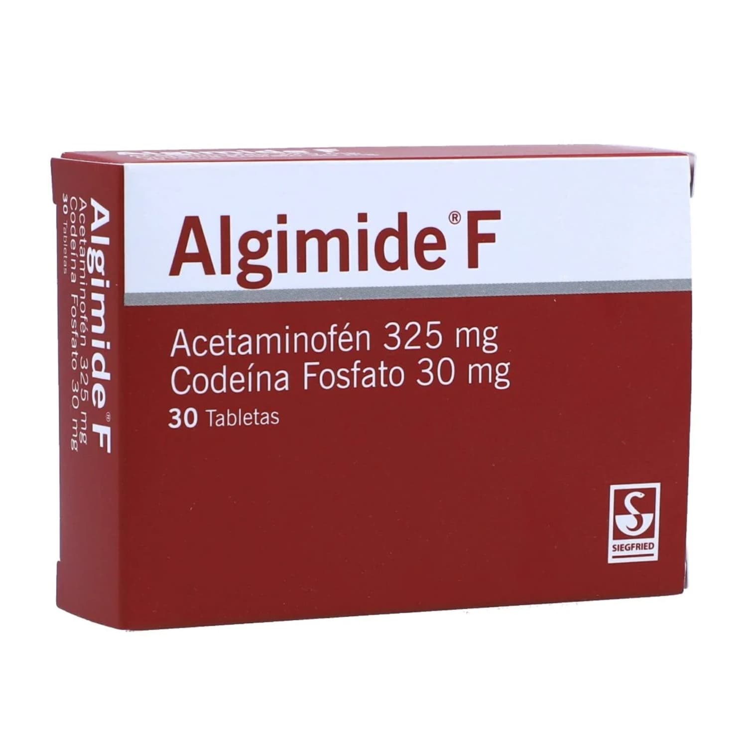 ALGIMIDE F 325/30 MG CAJA X 30 TAB (ACETAMINOFEN+CODEINA)