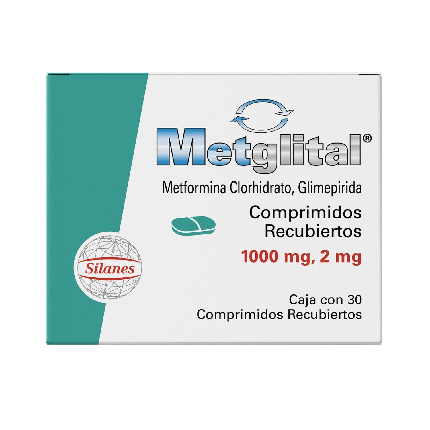 METGLITAL 2/1000 MG TAB CJA X 30 (GLIMEPIRIDA+METFORMINA)
