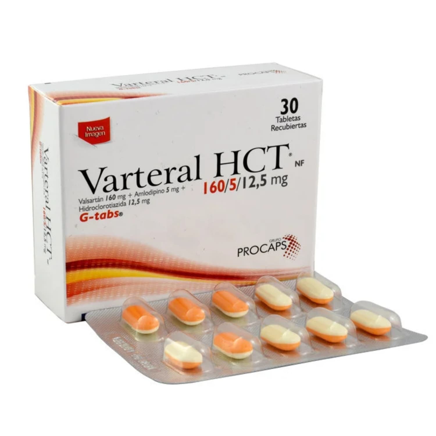 VARTERAL HCT 160/5/12.5 MG CAJA X 30 TAB