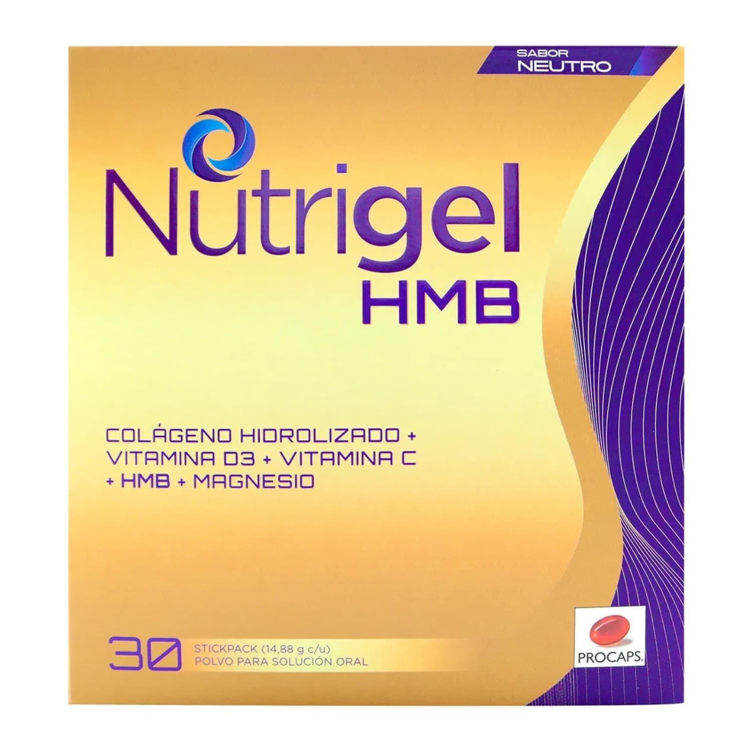 NUTRIGEL HMB NEUTRO CAJA X 30 STICK (COLAGENO)