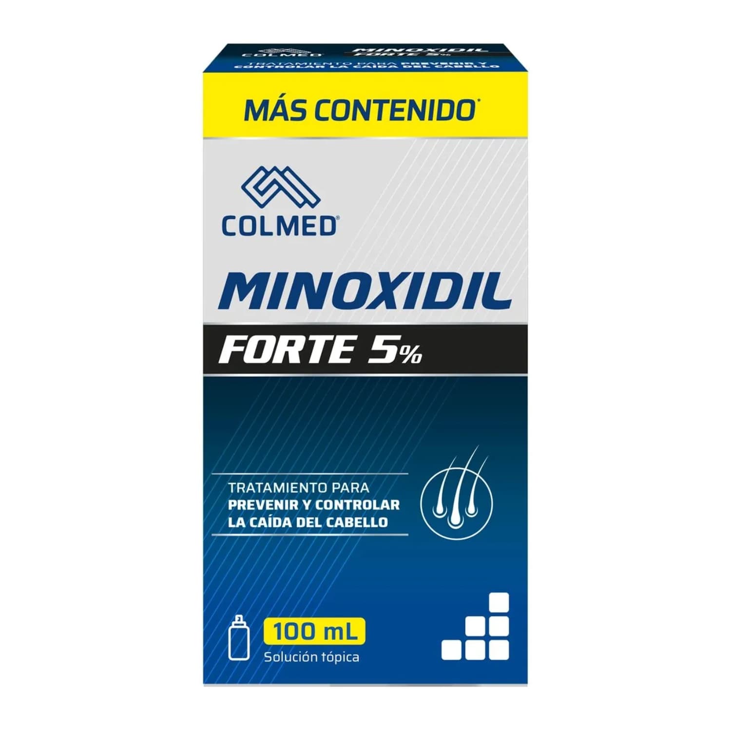 MINOXIDIL FORTE 5% COLMED FCO X 100ML. FRASCO X 100 ML (MINOXIDIL)