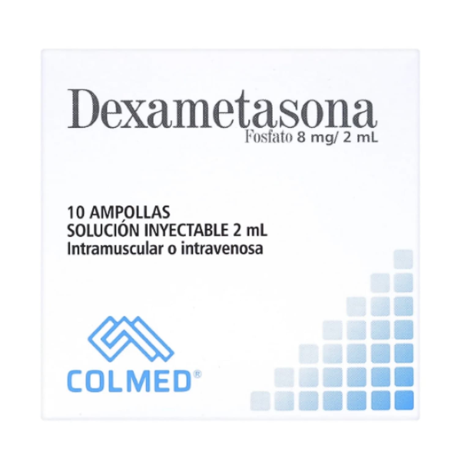 DEXAMETASONA 8mg/2mL INY CAJA X 10 VIALES (DEXAMETASONA)