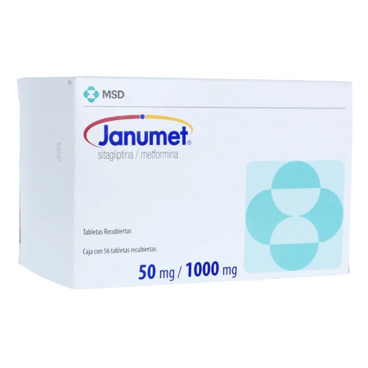 JANUMET 50/1000MG 56TAB COL (MAN) CAJA X 56 TABLETAS RECUBIER (SITAGLIPTINA
METFORMINA)