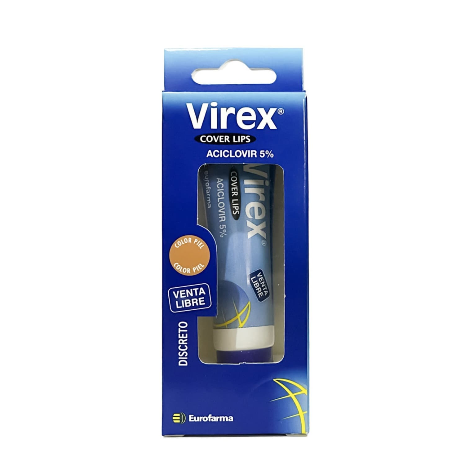 VIREX COVER LIPS CREMA 5% TUBO X 10G CAJA TUBO X 10G (ACICLOVIR 5G)