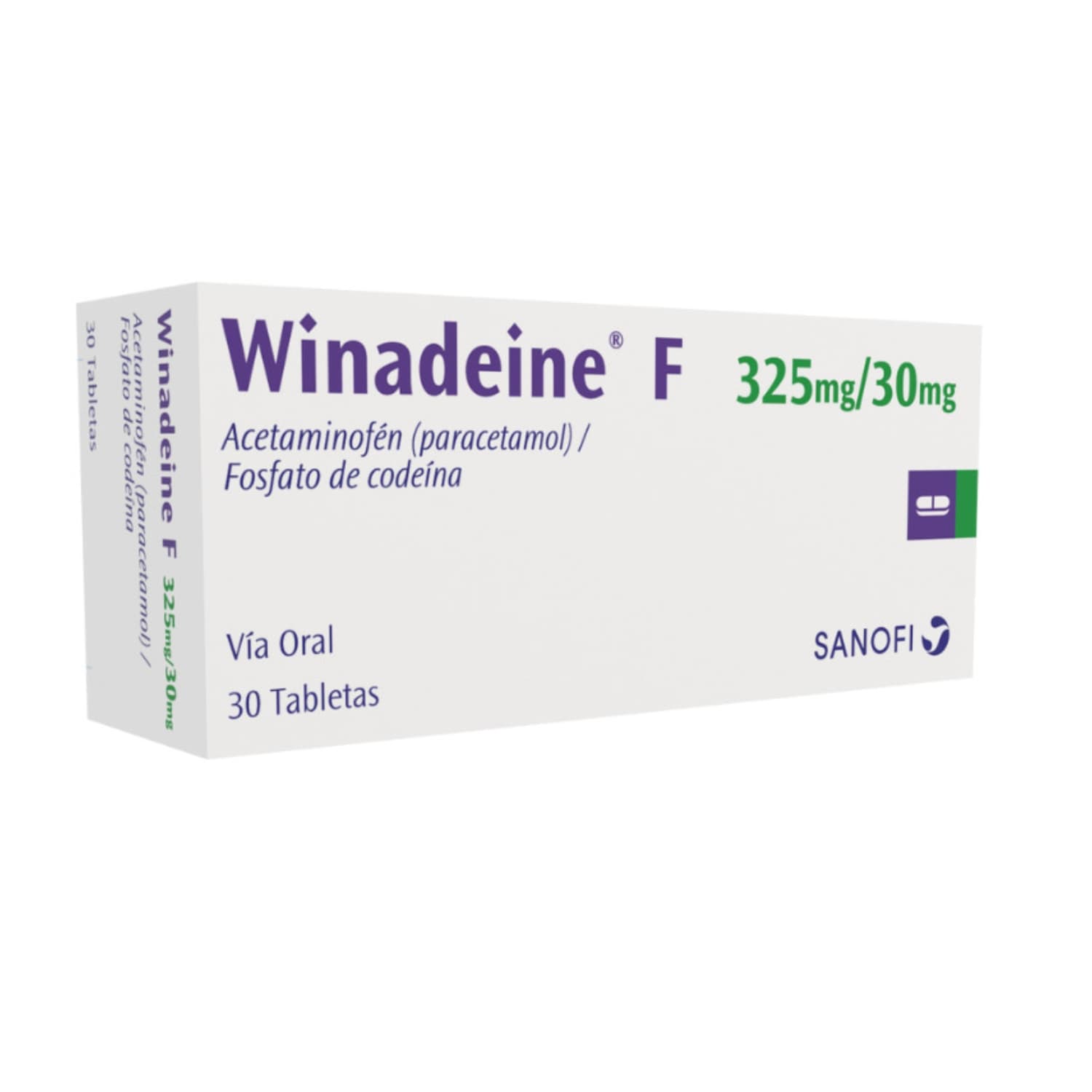 WINADEINE F 325MG+30MG CJA X 30TAB CAJA X 30 TABLETAS