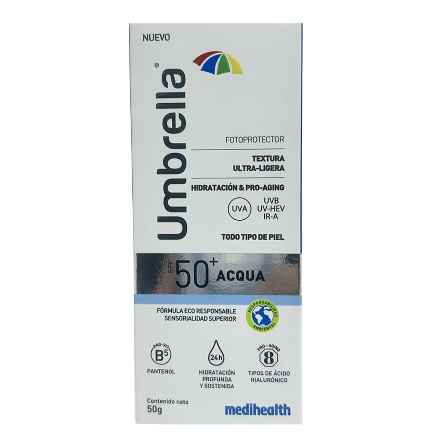 UMBRELLA ACQUA SPF 50+ FRASCO X 50 GR FRASCO X 50 GR