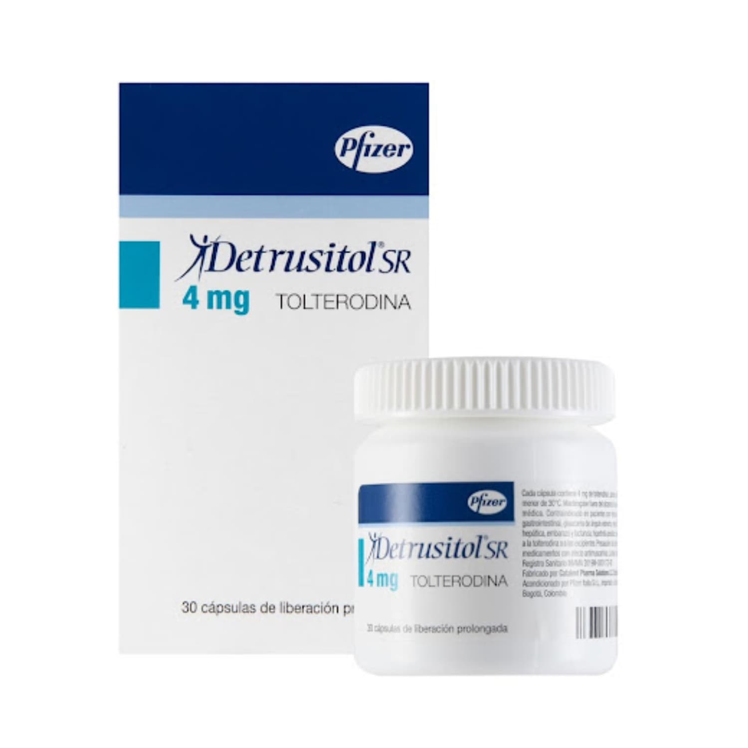 DETRUSITOL SR 4 MG X 30 CAPSULAS CAJ X 30 CAP (TOLTERODINA)