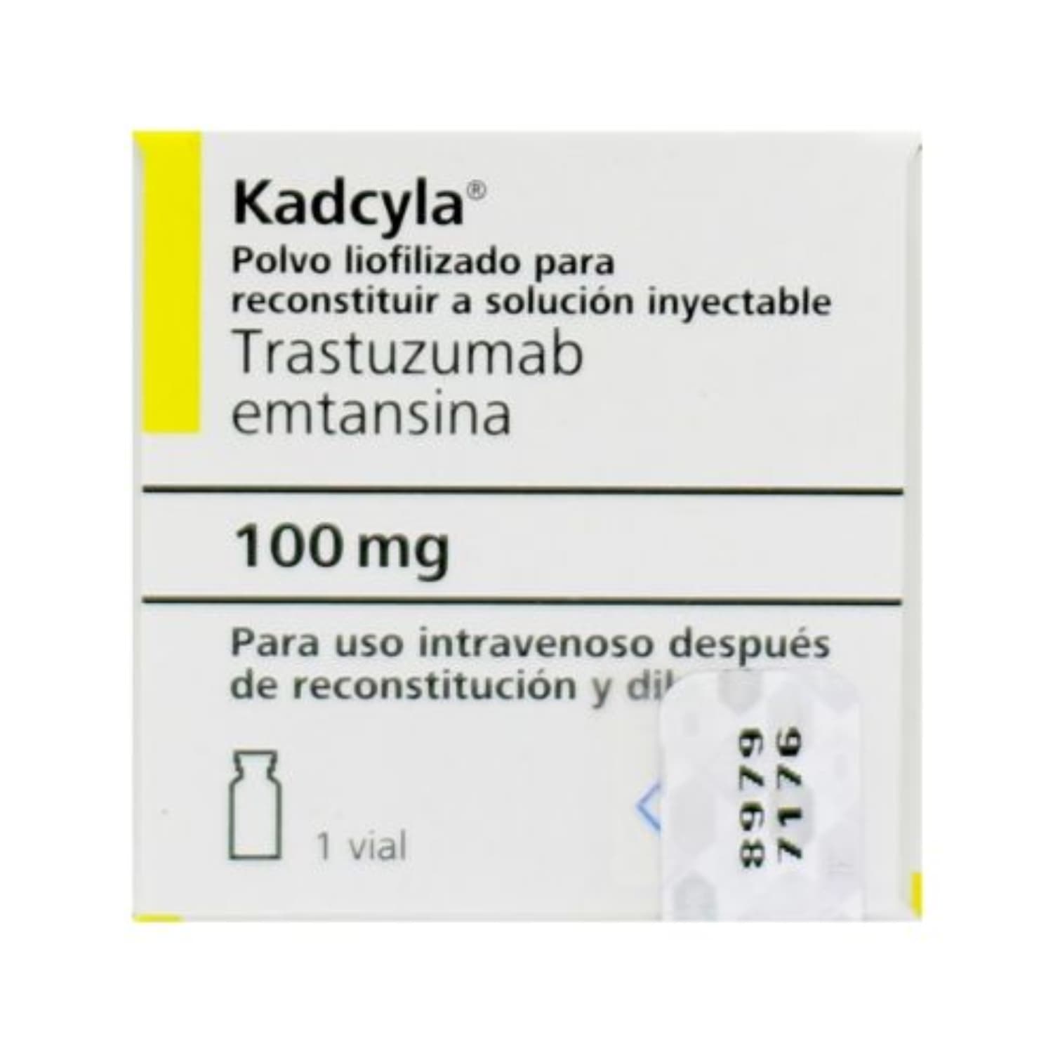 KADCYLA 100 MG CAJA X 1 VIAL CAJA X 1 VIAL (TRASTUZUMAB EMTANSINA/T-DM1)