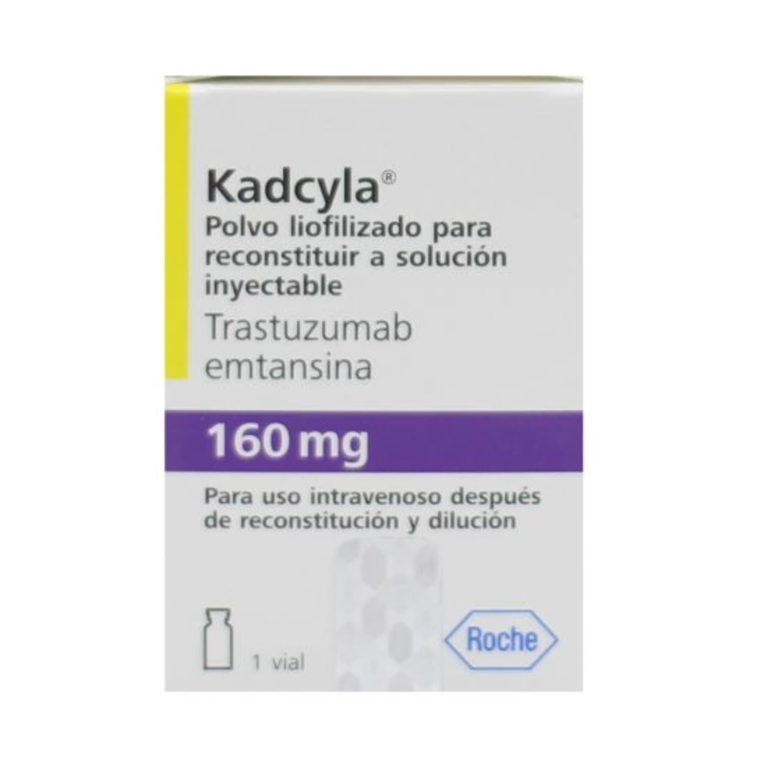 KADCYLA 160 MG CAJA X 1 VIAL CAJA X 1 VIAL (TRASTUZUMAB EMTANSINA/T-DM1)