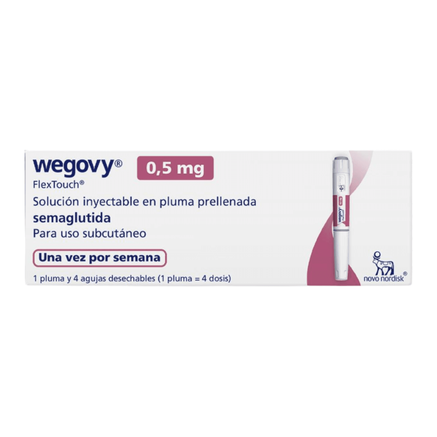 WEGOVY 0,5 MG/DOSIS(1,34 MG/ML) INYECTABLE (SEMAGLUTIDA)