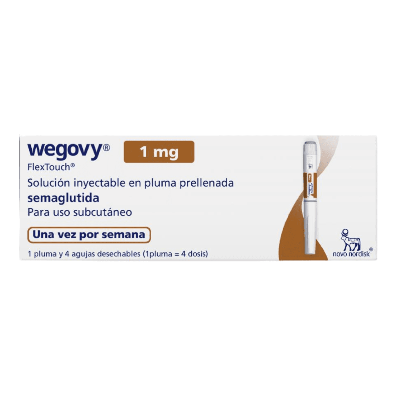 WEGOVY 1.0 MG/DOSIS (1,34 MG/ML) INYECTABLE (SEMAGLUTIDA)