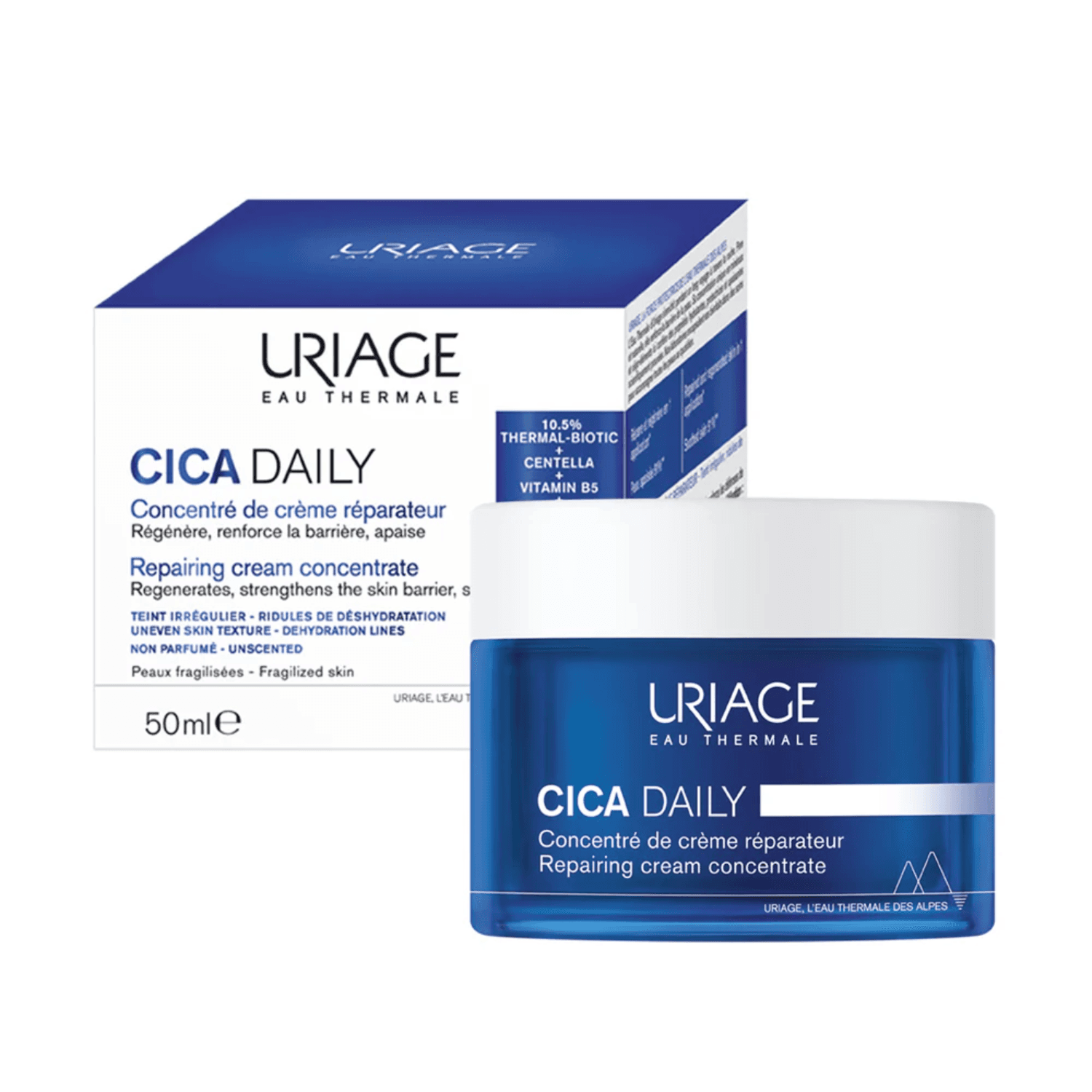 URIAGE CICA DAILY REPAIRING CREAM CONCENTRATE POTE X 50 ML (NA)
