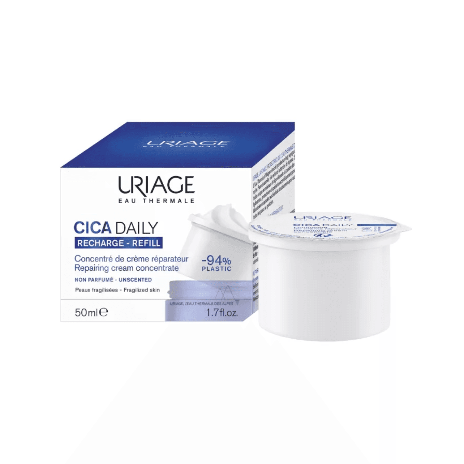 URIAGE CICA DAILY REPAIRING CREAM CONCENTRATE - REFILL REFILL X 50 ML (NA)